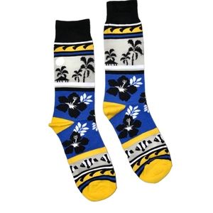 Men's Novelty Crew Socks Fun Palm Tree Tropical